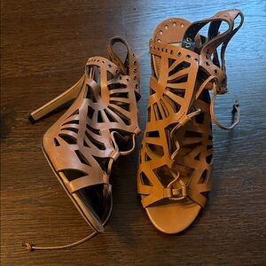Dolce Vita Tan Cutout Heels